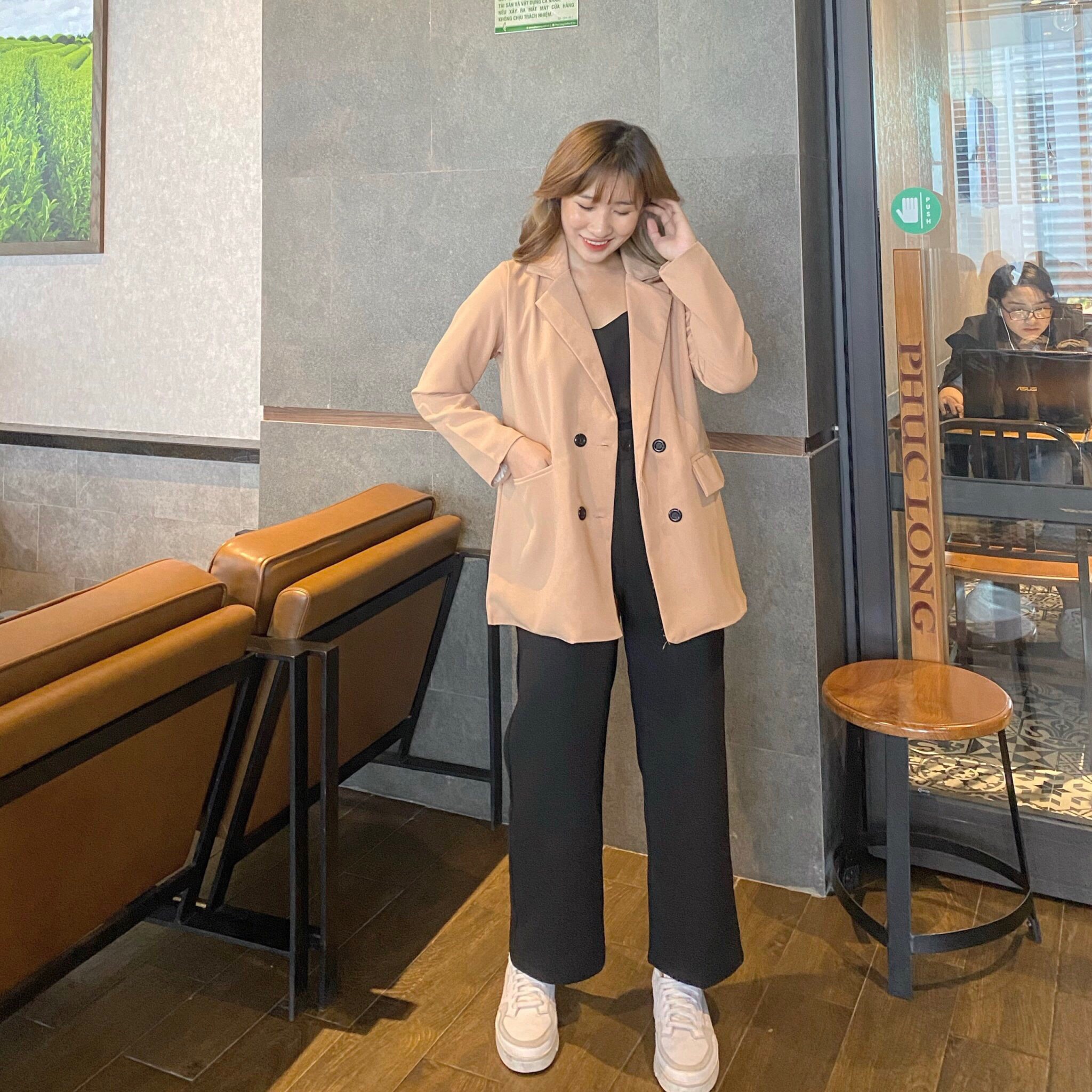 [Lấy mã giảm thêm 30%]ÁO BLAZER HÀN QUỐC 2 LỚP TÚI NẮP (ảnh thật/sẵn/có video)
