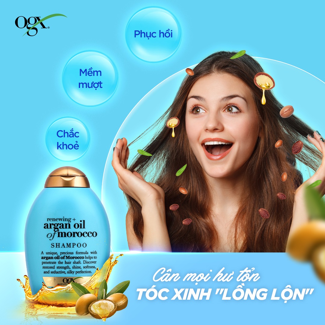 Trọn bộ Dầu Gội & Dầu Xả OGX (385ml)