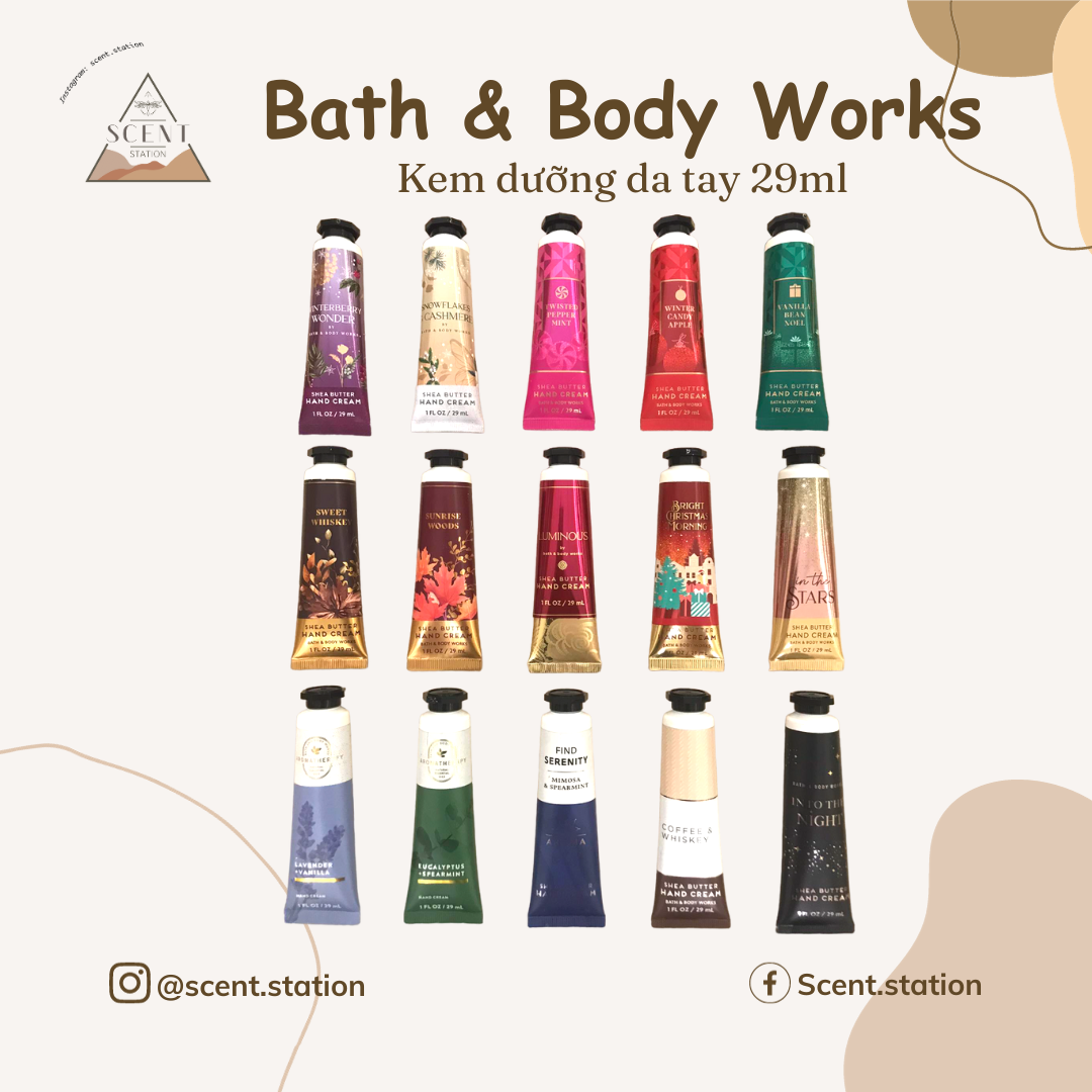[Scent Station] Kem dưỡng da tay Bath & Body Works 29ml