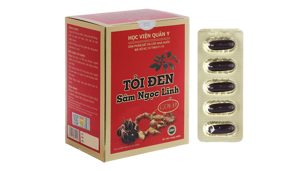 Tỏi đen sâm Ngọc Linh 60 viên
