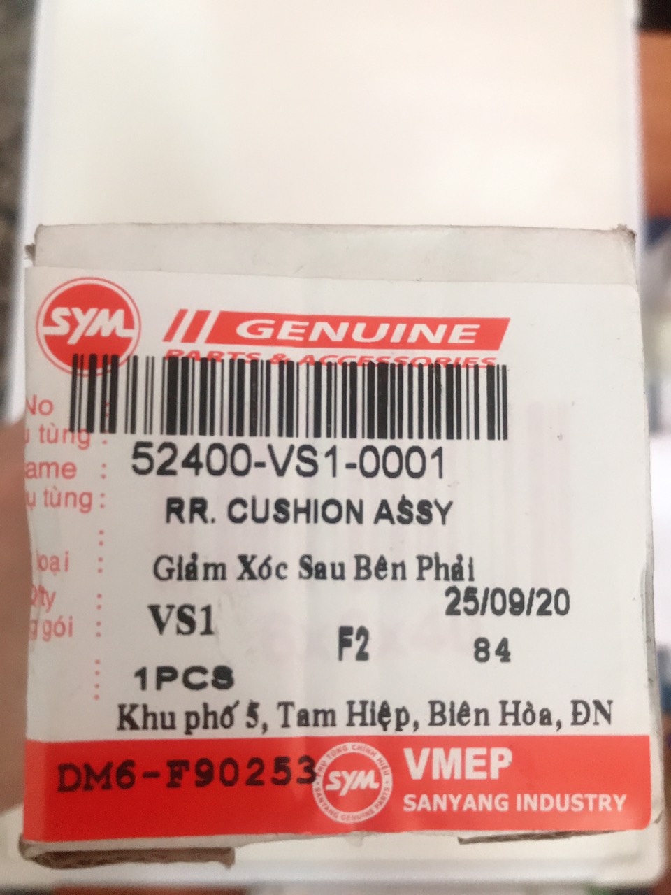Phuộc nhún sau( Giảm xóc sau) xe Excel II (VS1) chính hãng SYM [HUNGCLE]