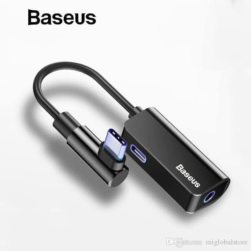 Cáp chuyển Baseus L45 Type-C sang Audio 3.5mm + Type C