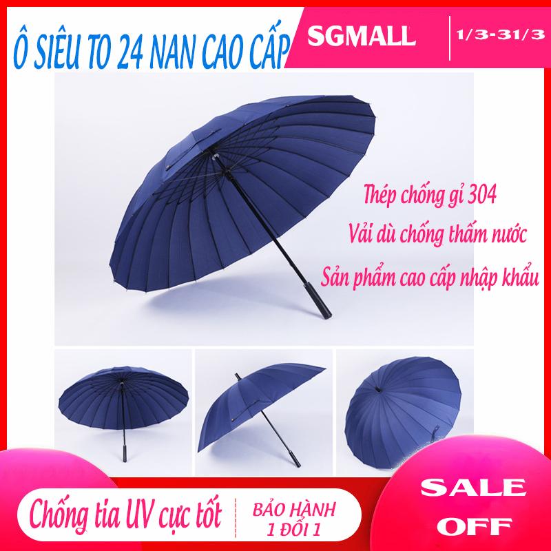 Ô Dù 24 nan siêu to Bền Đẹp - ĐƯỢC CHỌN MÀU  - Chất Liệu Cứng Cáp Làm Bằng Thép Chống Gỉ  Nan che siêu rộng  Chống thấm Che nắng che mưa ngoài trời cực tốt - Ô Dù Đi Mưa - ô dù cầm tay gấp gọn dễ thương