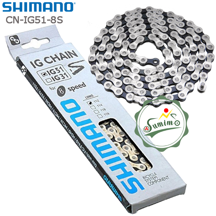 Sên xe đạp – Xích Shimano IG51-116L 8 Speed – No Brand >>> top1shop >>> lazada.vn