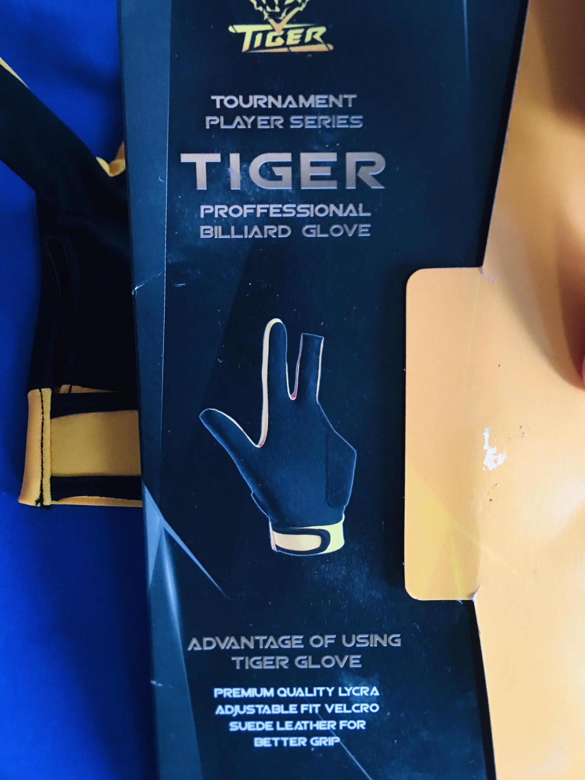 Găng tay bida Tiger 350k/c size Medium
