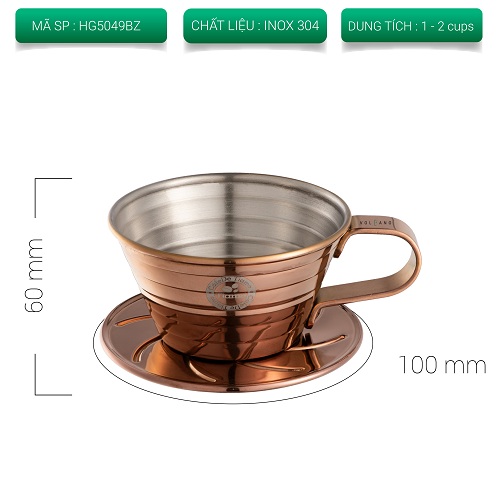 [HCM]Phểu Tiamo pha cà phê drip hình tròn kiểu dáng Kalita wave