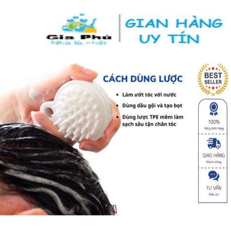Comb shampoo silicon massage scalp, reduce hair loss