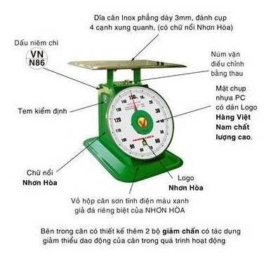 Cân đồng hồ Nhơn Hòa 30Kg