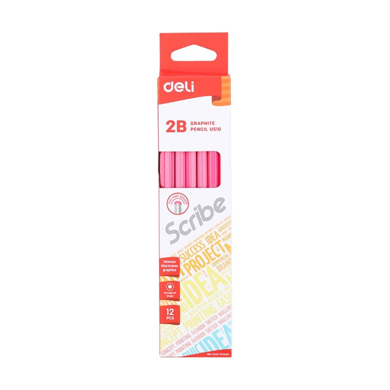 Hộp 12 cây bút chì 2B Deli U510
