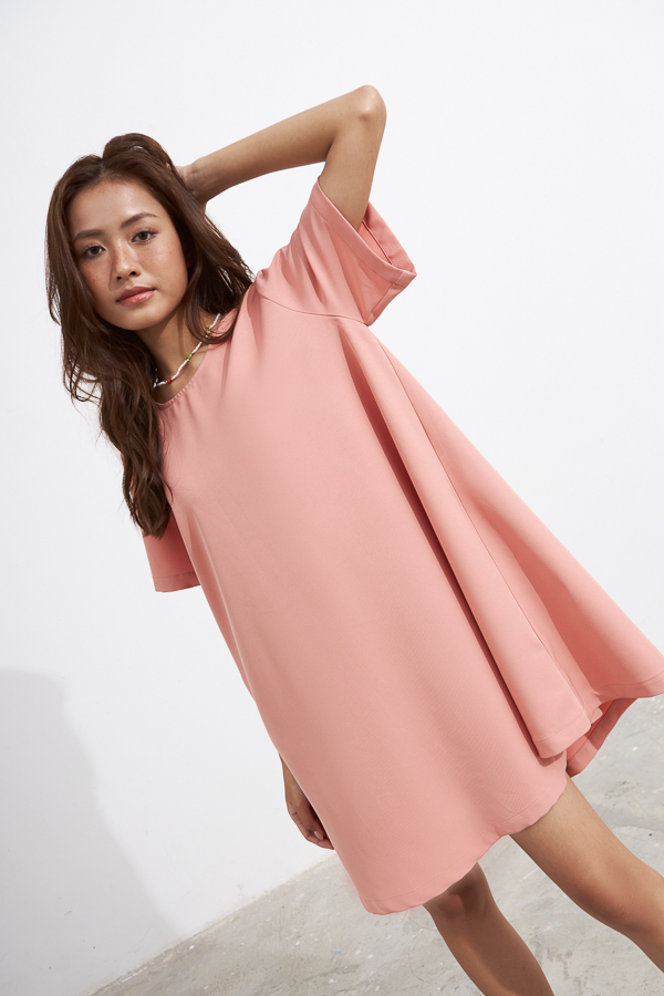 [NHẬP MÃ NOVFALAZSOCIAL02 GIẢM 40K ĐƠN 199K  ]  Đầm Maybi form A lụa cotton tay ngắn