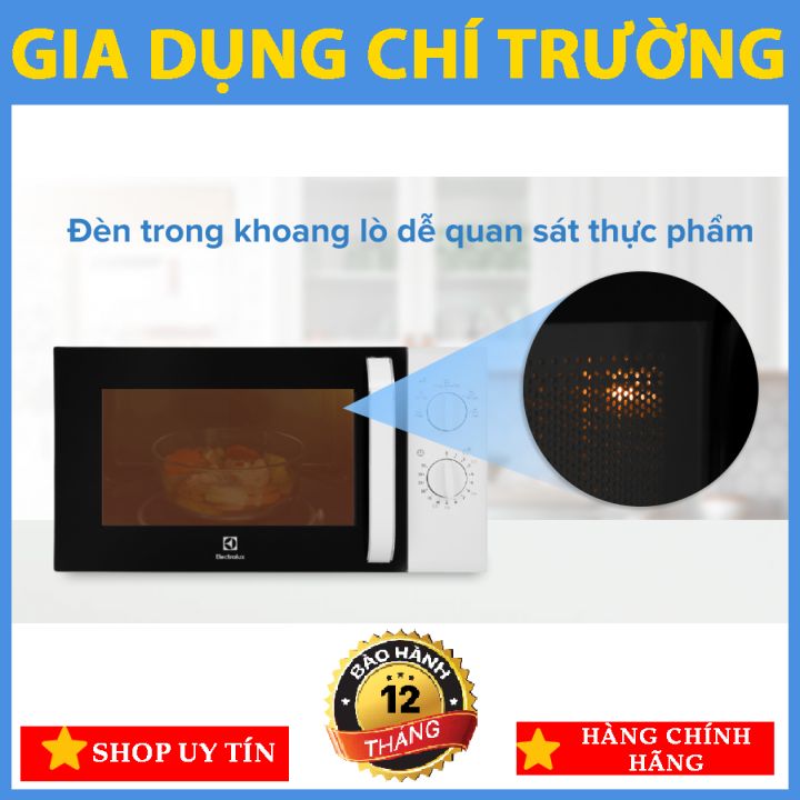 [LÒ VI SÓNG] Electrolux EMM20K18GW 20 lít