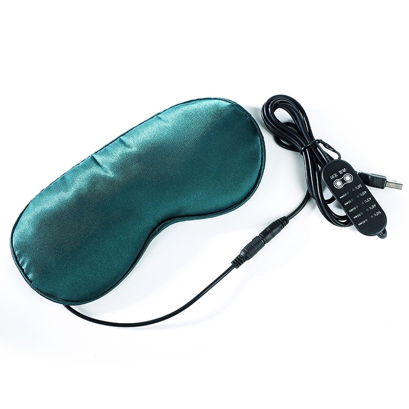 Hot massage eye massager sleep eye closed hot massage eye massager USB wired sleep eye mask electric heating herb eye massage