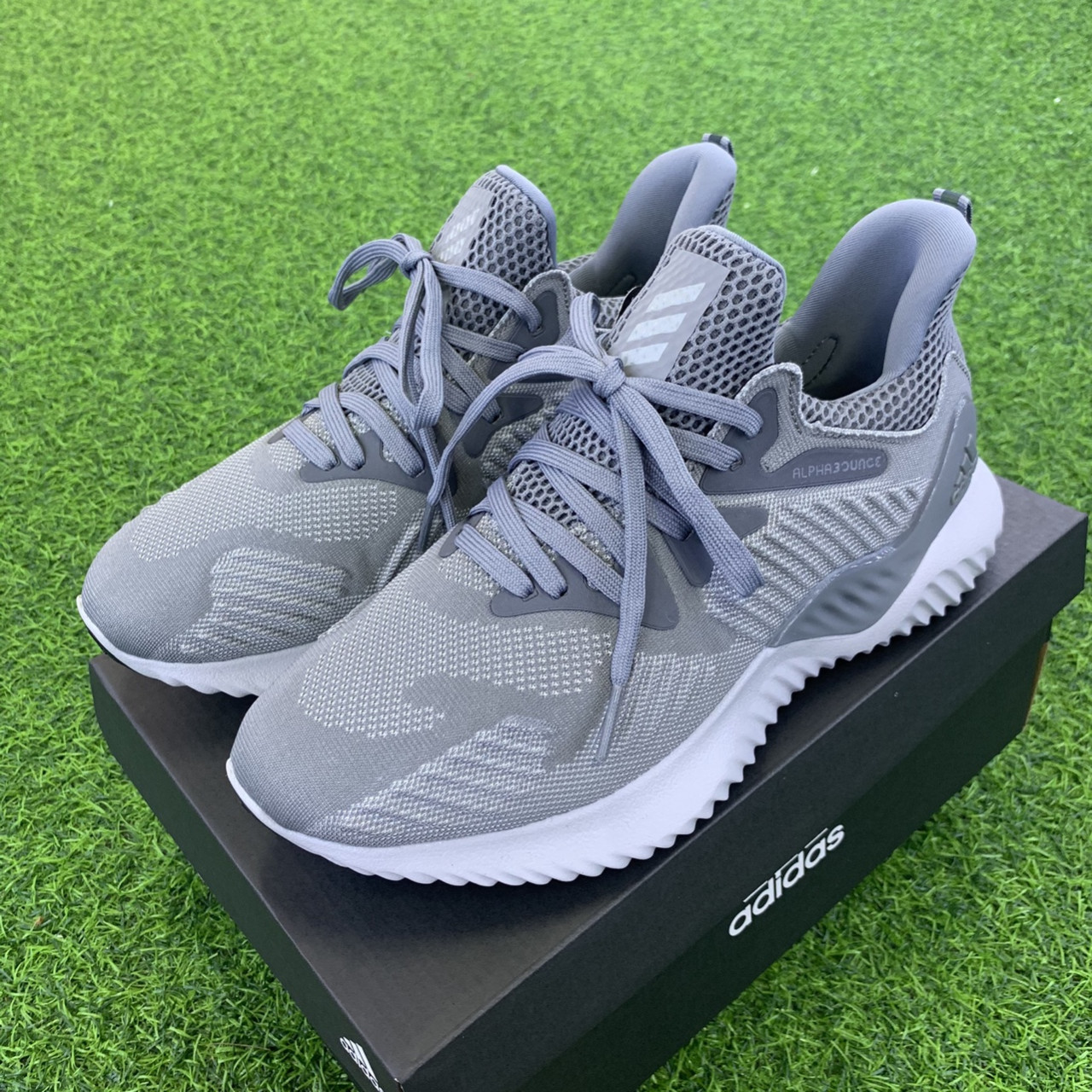 [VIDEO ẢNH+HỘP BẢO VỆ GIÀY] giầy thể thao Alphabounce beyond xám thời trang nam nữ