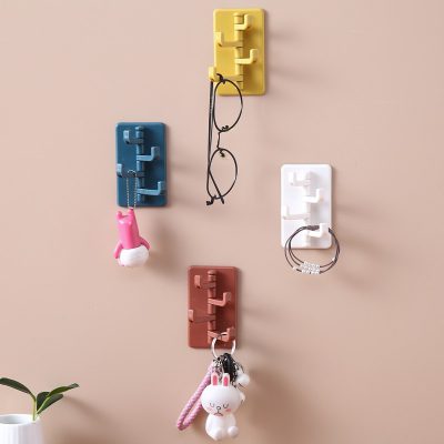 Móc treo dán tường 4 nhánh xoay 180 .đtvm