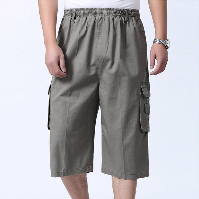 Quần lửng mặc nhà chất liệu Kaki cho bố