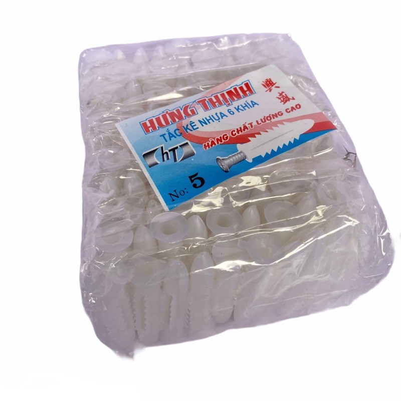 Tắc kê (nở nhựa) số 3/4/5/6 - Giá 1 bịch (100 con)
