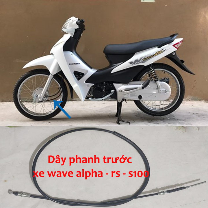 Dây thắng TRƯỚC - dây phanh TRƯỚC xe máy wave RS đời 2006-2016