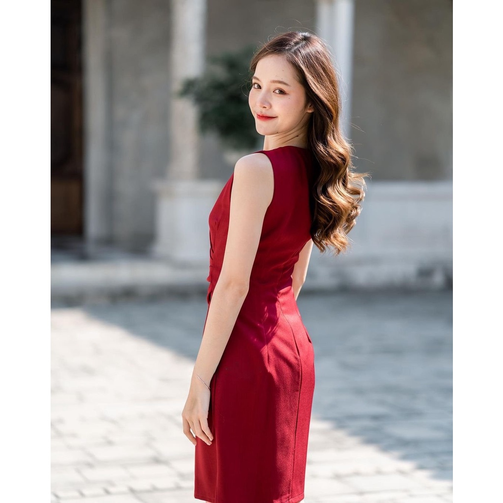 LIGAM - ĐẦM BOW SHOULDER DRESS