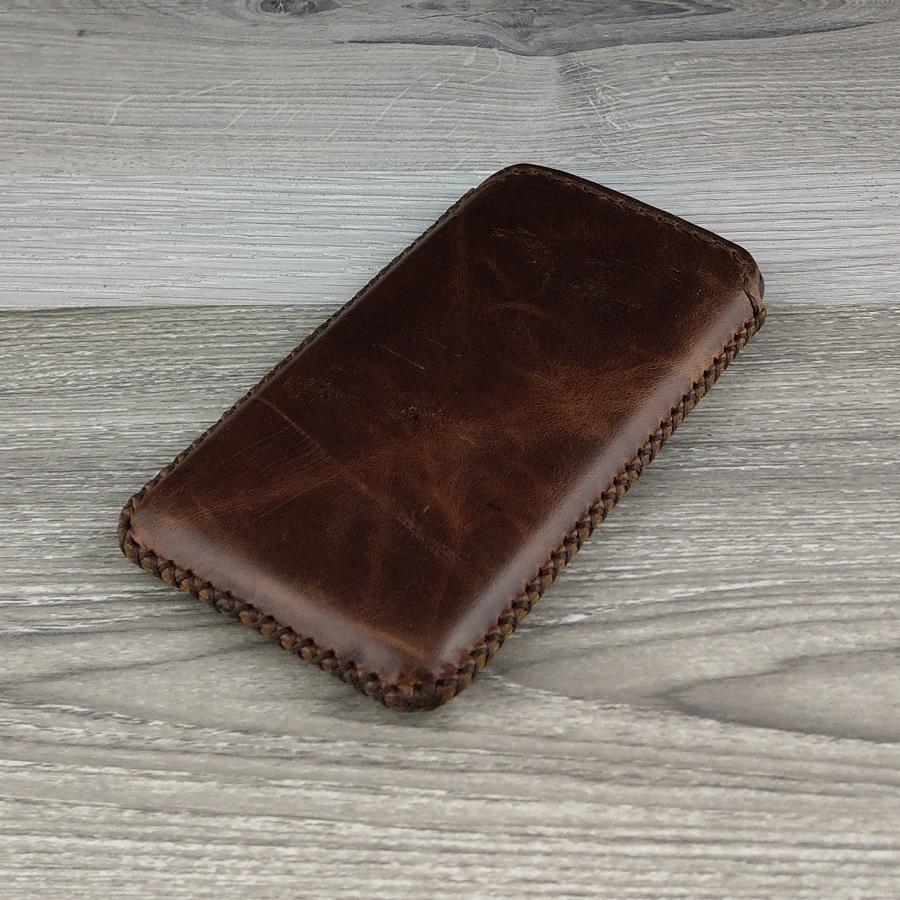 Bao Da Rút Iphone XR Vintage Da Bò