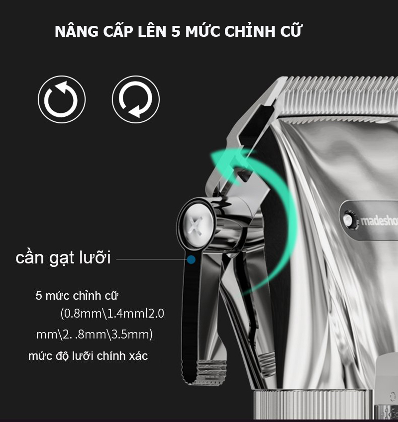 Tông đơ cắt tóc Madeshow cao cấp cho thợ tóc-M5F