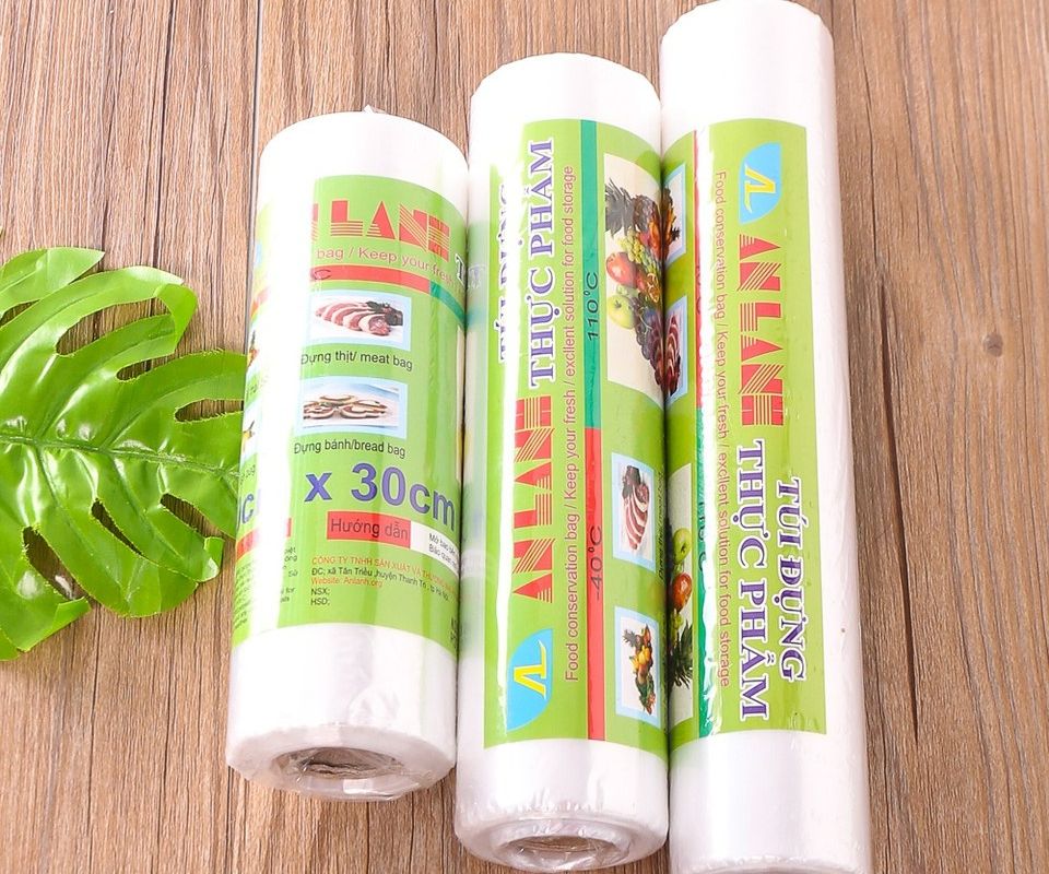Combo 3 cuộn TÚI ĐỰNG THỰC PHẨM tự phân hủy sinh học 0,8kg
