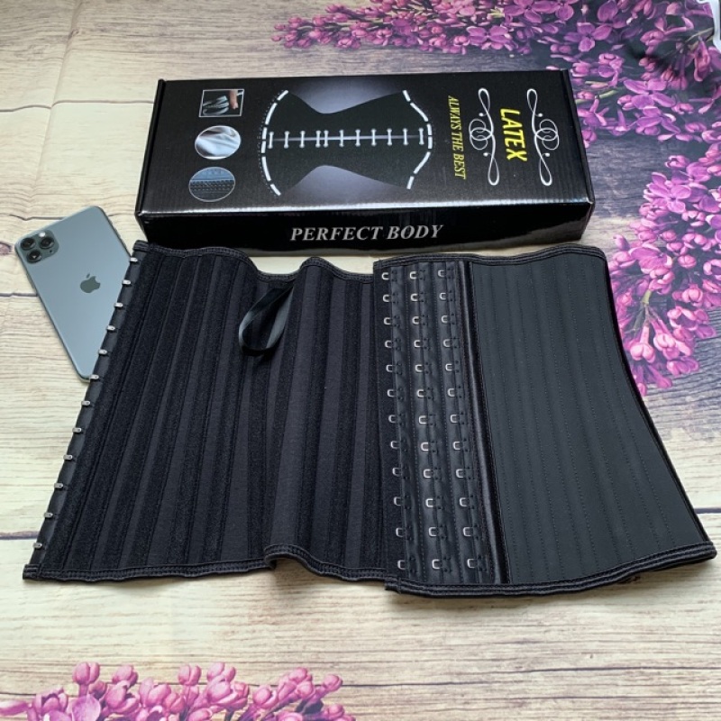 Gen đai nịt bụng định hình Latex 25 xương thép chiều cao 25cm đai nịt bụng định hình eo thon dáng đẹp