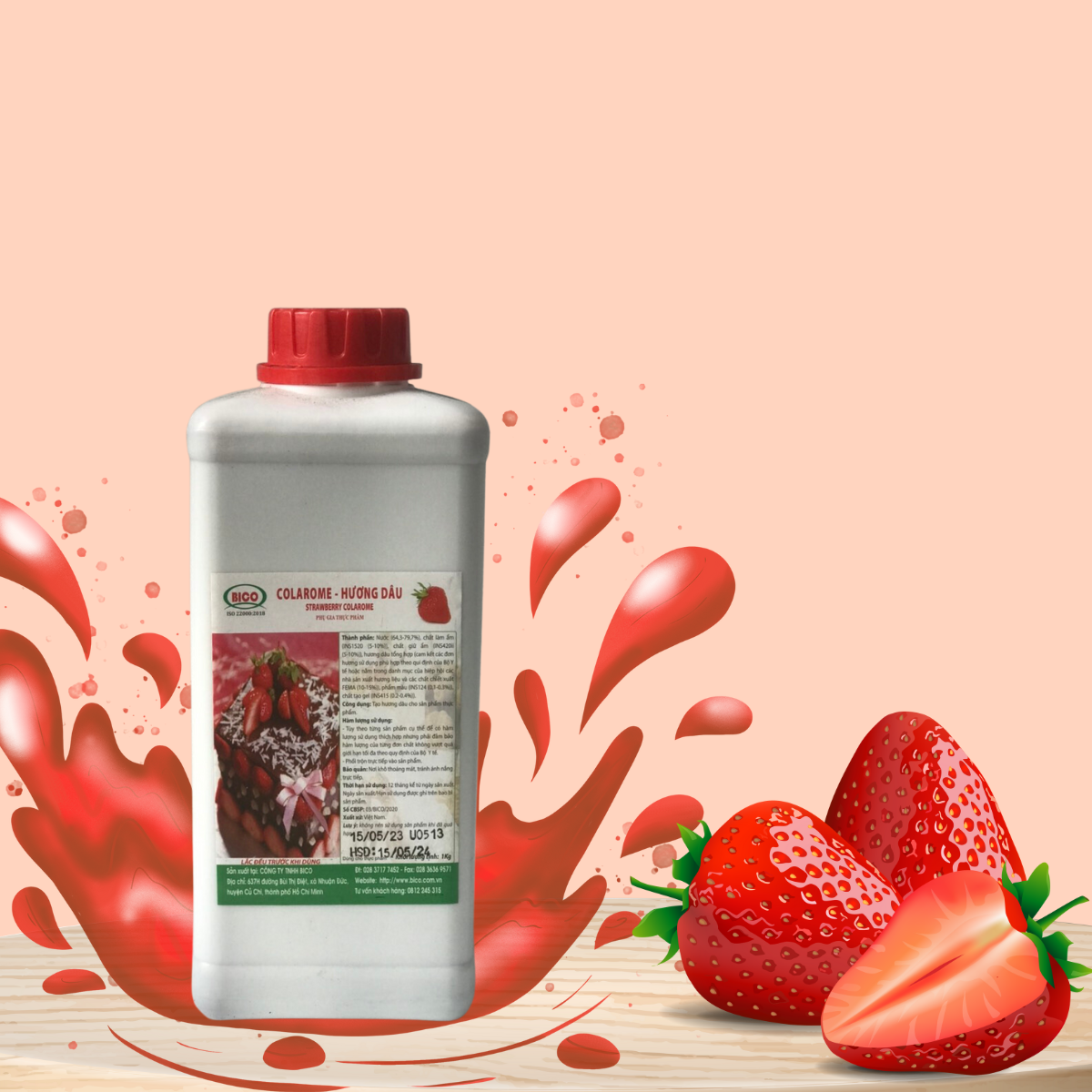 Hương dâu - strawbery colarome bico