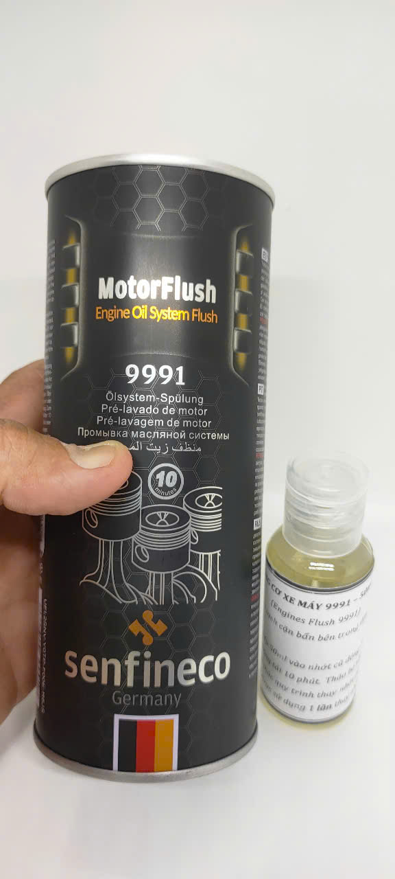 DUNG DỊCH SÚC RỬA ĐỘNG CƠ Senfineco 9991, 443ml (Motor Flush Engine Oil System Flush 9991, 443ml)