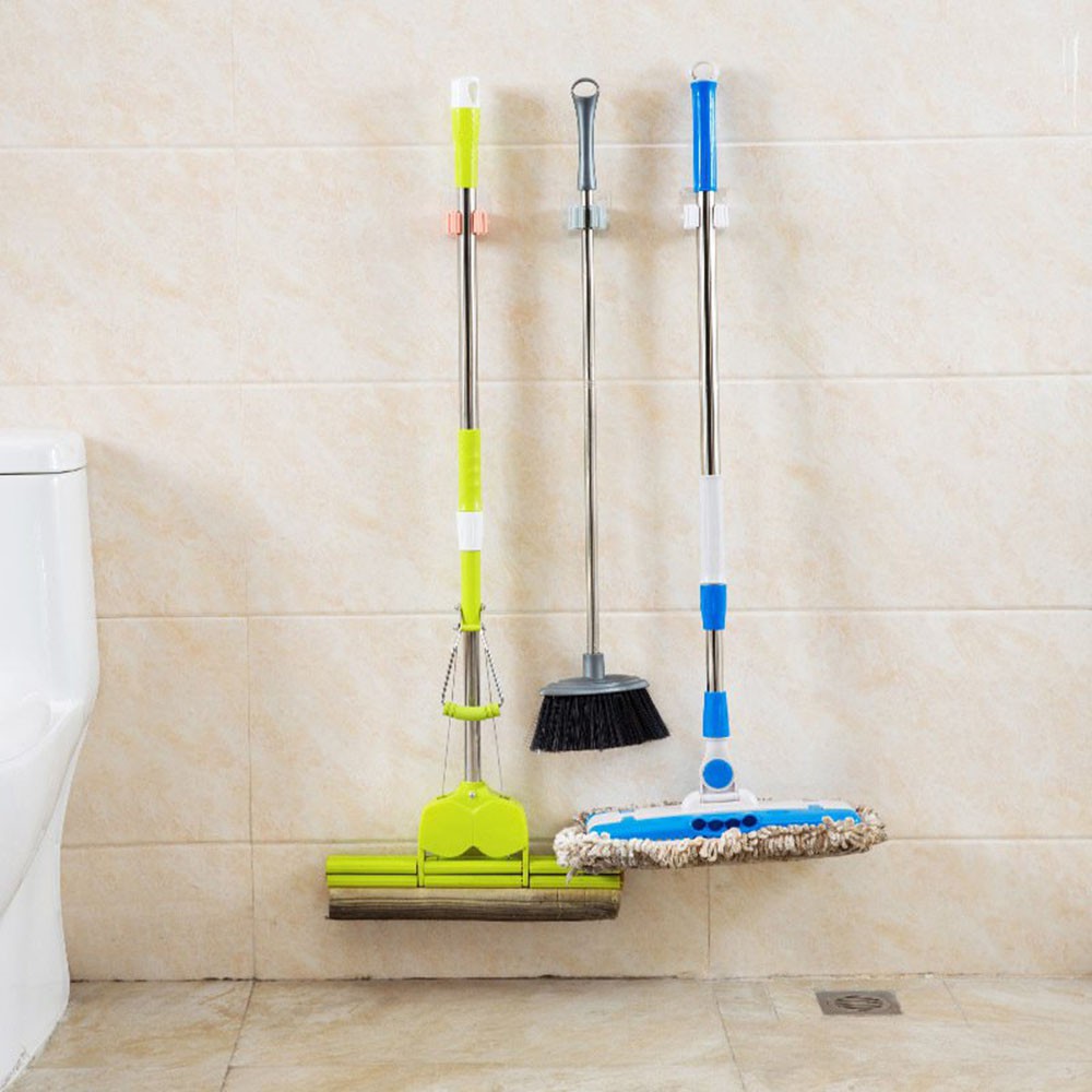 Móc Kẹp Chổi Dán Tường Siêu Dính Loại 1