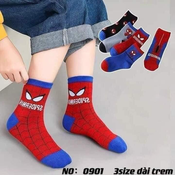 Combo 10 đôi tất cho bé trai hình siêu nhân,tất trẻ em ,tất siêu nhân vỉtừ 0-10 tuổi-tất siêu anh hùng