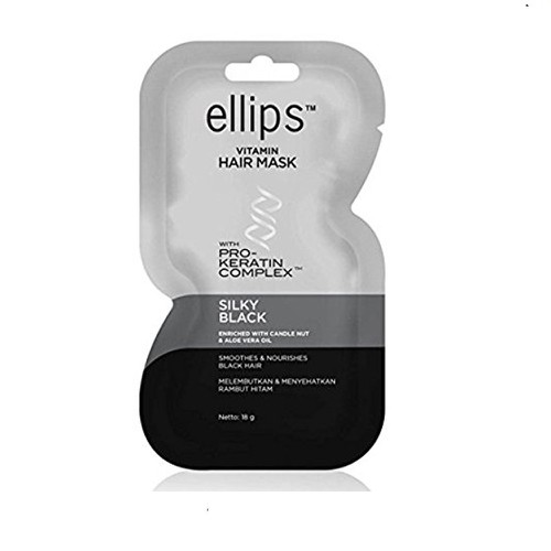 Ellips ủ tóc Keratin 18G Đen mượt(Ellips hair mask Keratin 18G Silky Black)