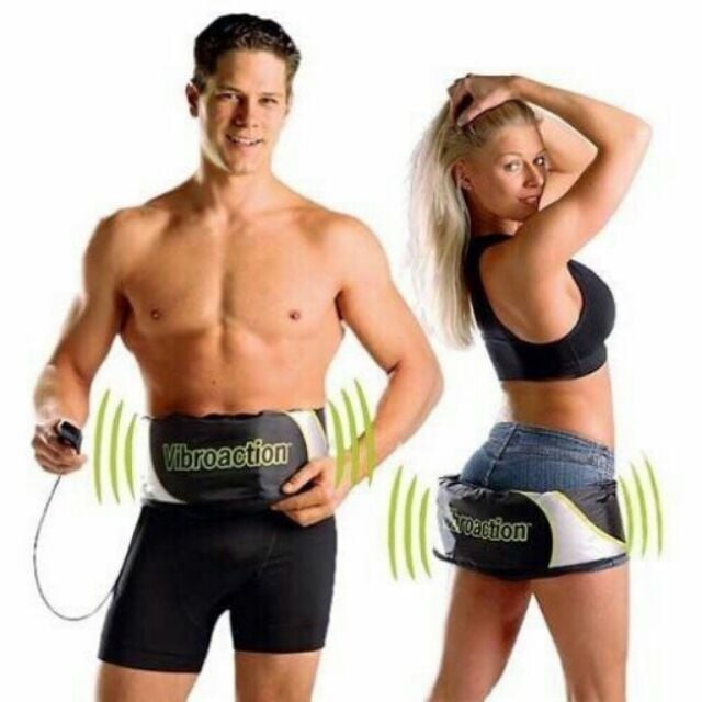 >> SO SÁNH GIÁ MÁY TẬP BỤNG VIBROACTION | Shopee Lazada Sendo Tiki 4 Đai massage thon gọn bụng Vibroaction (Đen) + Tặng kèm 1 máy Massage mặt 5 in 1