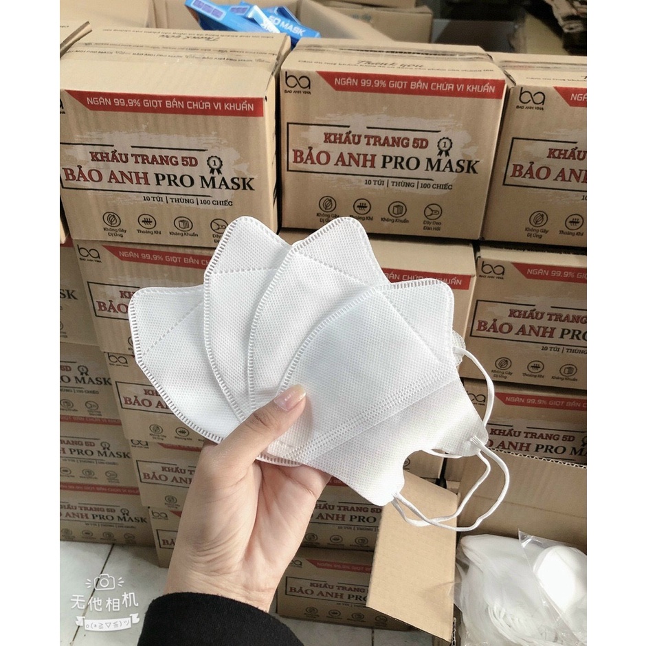 SET 100 CÁI Khẩu Trang 5D Mask DUY KHANH ProMask
