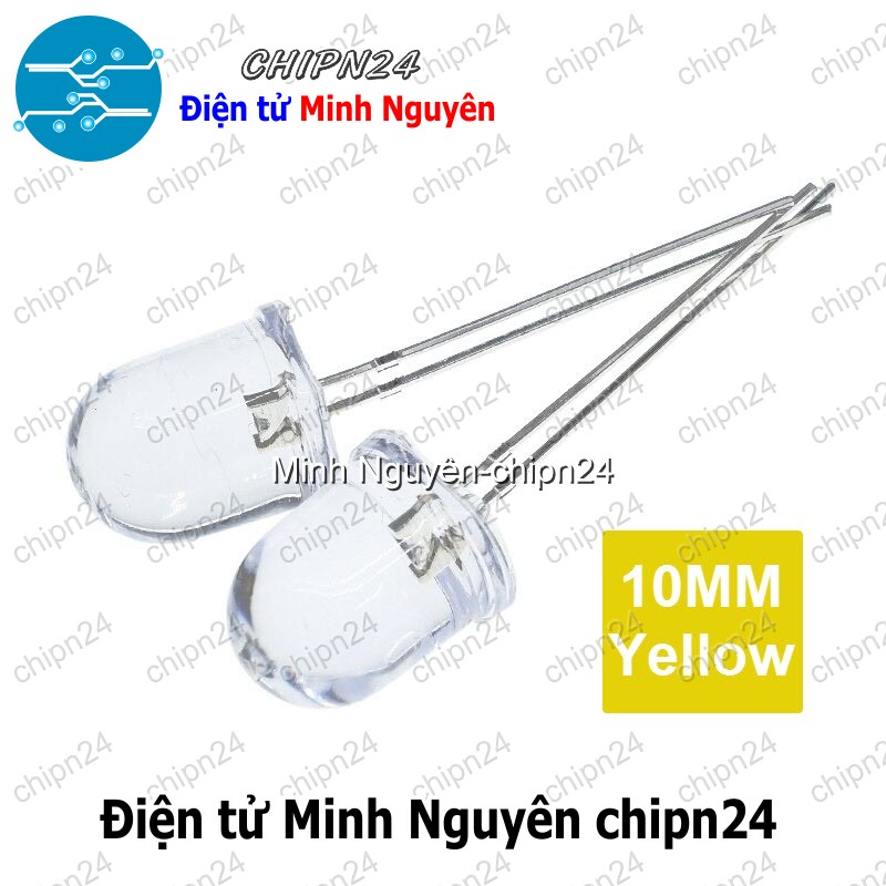 [10 con] (TK16) Led 10mm Trong Siêu Sáng (Đỏ/Vàng/Xanh Lá/Dương/Trắng)- [Chọn Loại] - HHH.00196