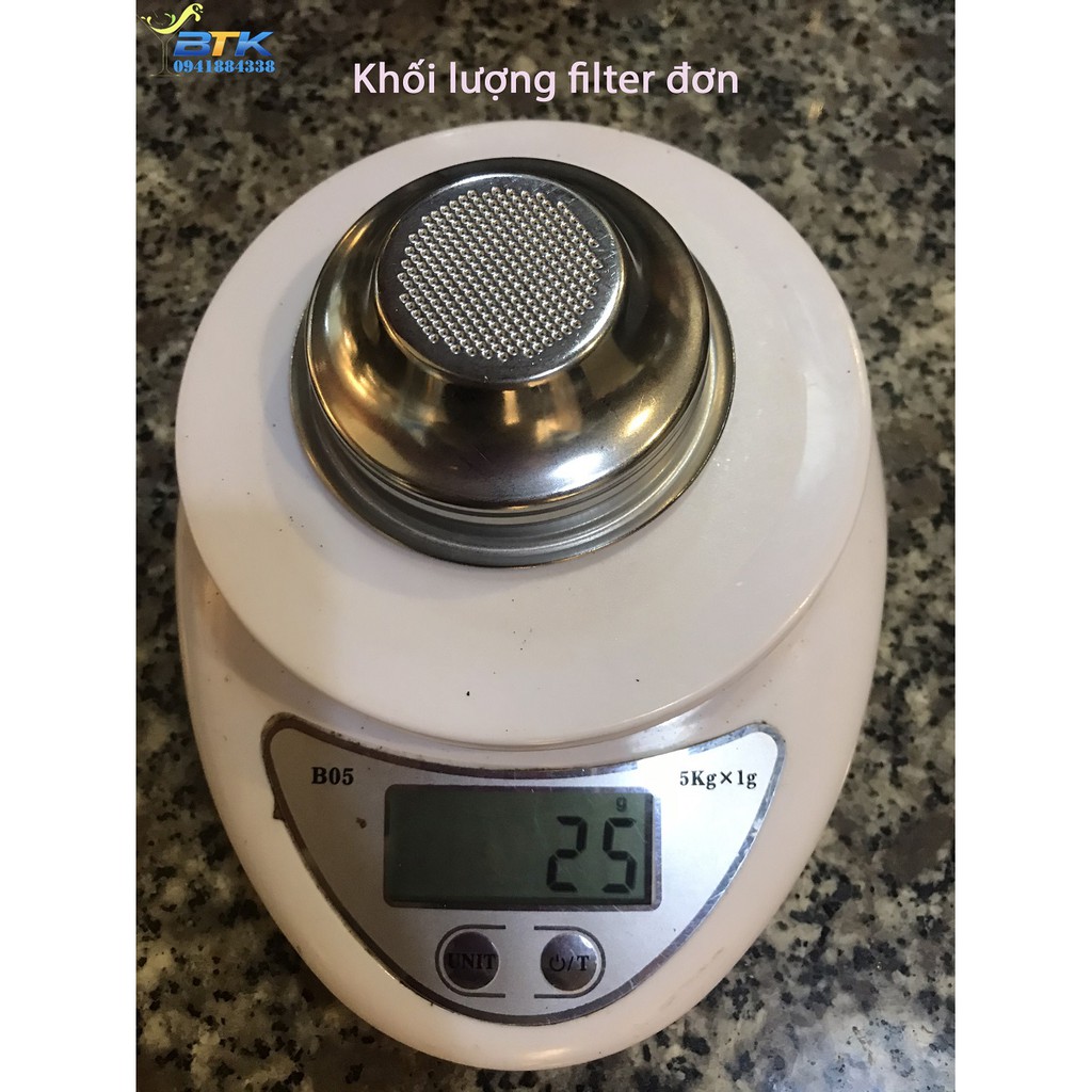 Filter 58mm - Basket 58mm - Giỏ Lọc Đơn Đôi 58mm - Linh Kiện Máy Pha Cà Phê