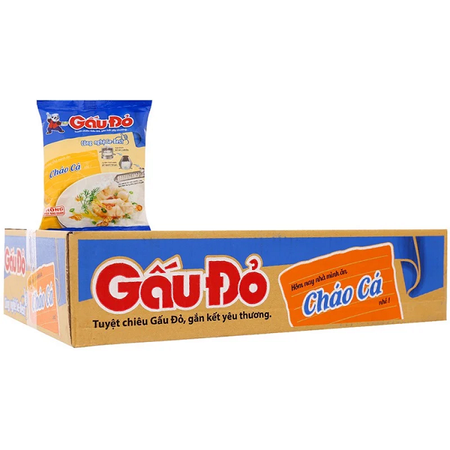 (set 10 gói) Cháo Gấu Đỏ thịt bằm/cháo gà