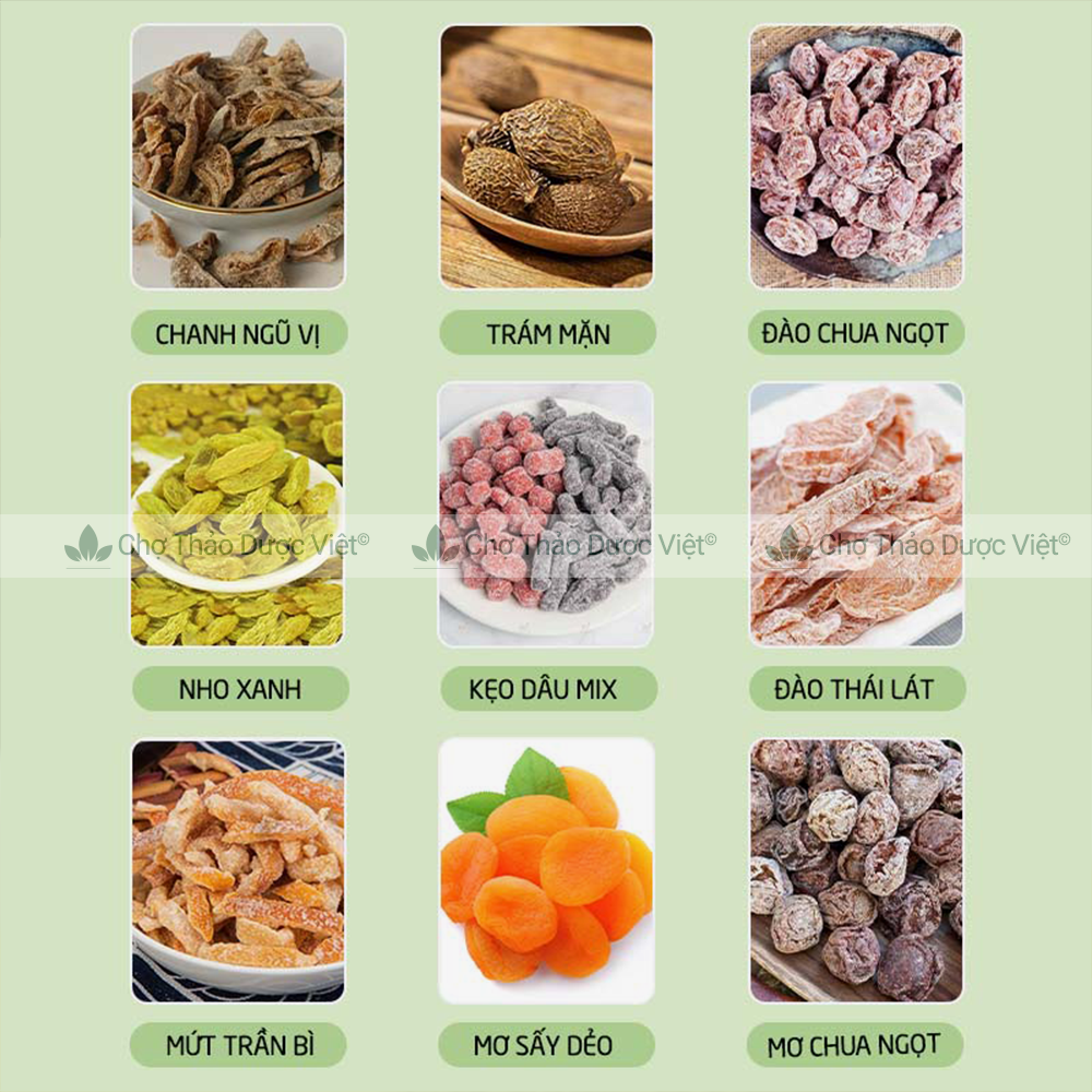 Ô mai mận cơm đỏ 100g - Chợ Thảo Dược Việt