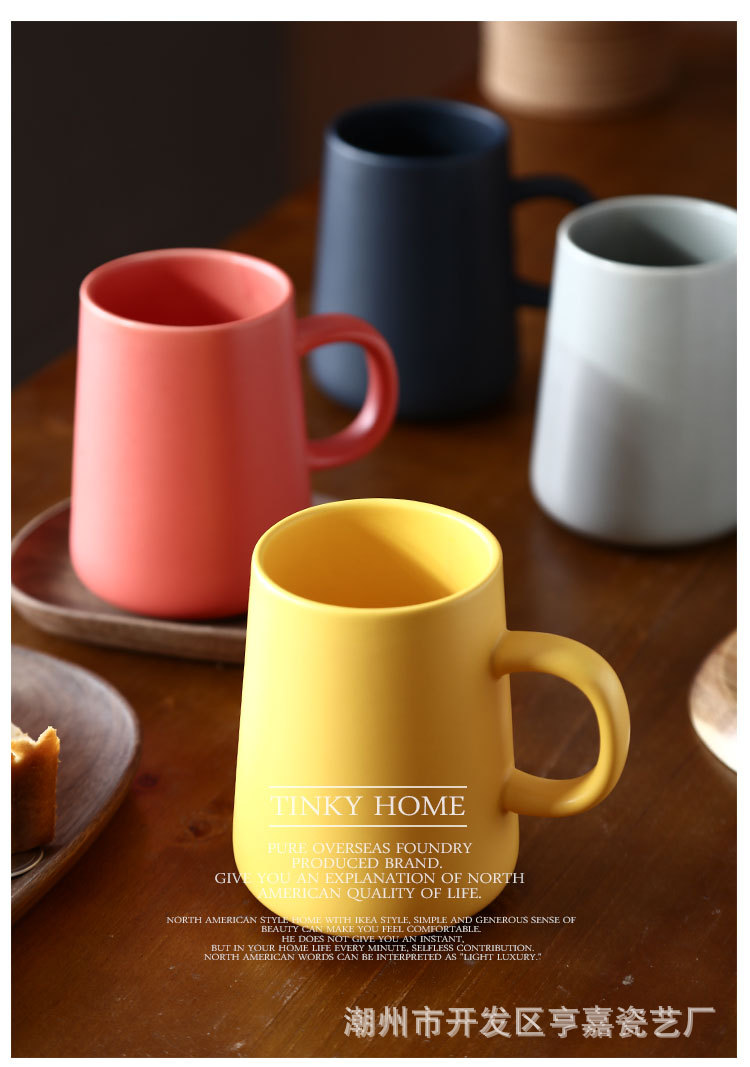 Ly sứ cao cấp trơn nhiều màu phong cách Bắc Âu