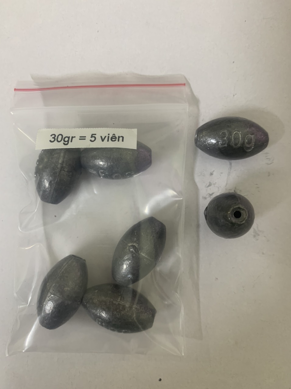CHÌ CÂU CÁ XUYÊN TÂM ( 2gr đến 50gr )