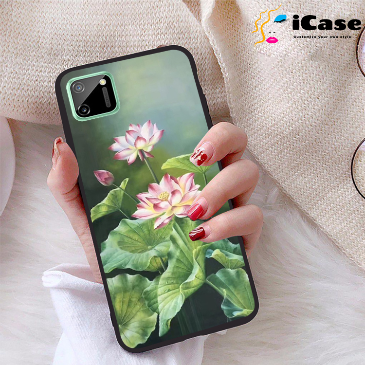 Ốp lưng Realme C11 viền dẻo TPU BST Sen
