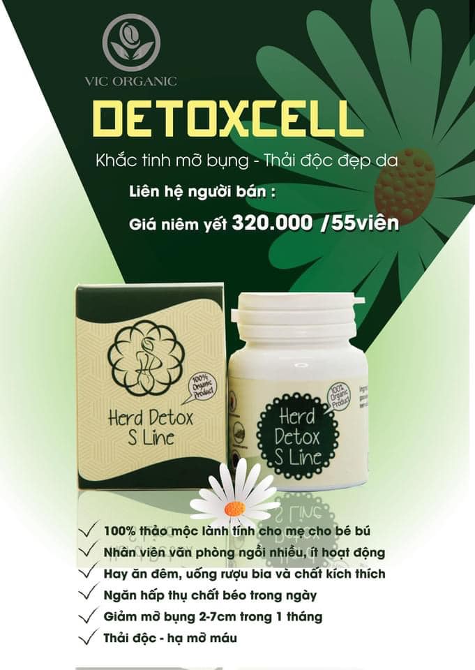 Herd detox s line giảm mỡ bụng ,thải độc