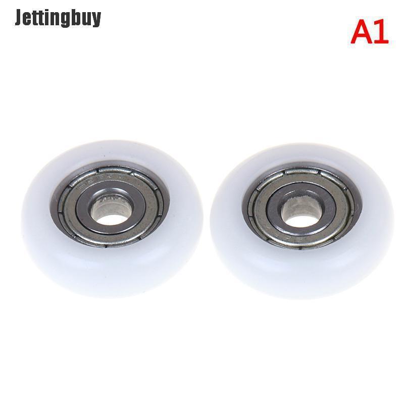Jettingbuy Flower 2pcs sliding shower roller wheel plastic door replacement roller wheel
