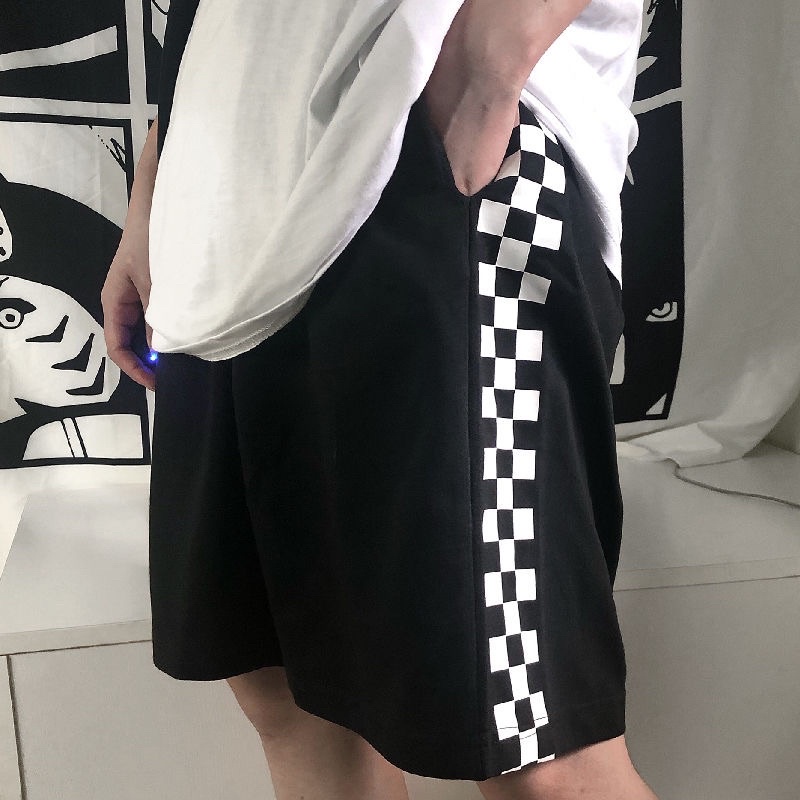 [HCM]Quần SHORT SỌC Ulzzang Unisex Có Dây Rút