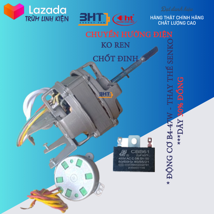 Moter B4 - 47W / 220V Thay Thế Quạt Senko - Asia