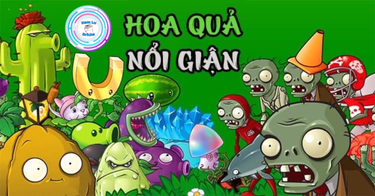 Bộ đồ chơi HOA QUẢ NỔI GIẬN (PLANTS VS ZOMBIES) (cỡ vừa)