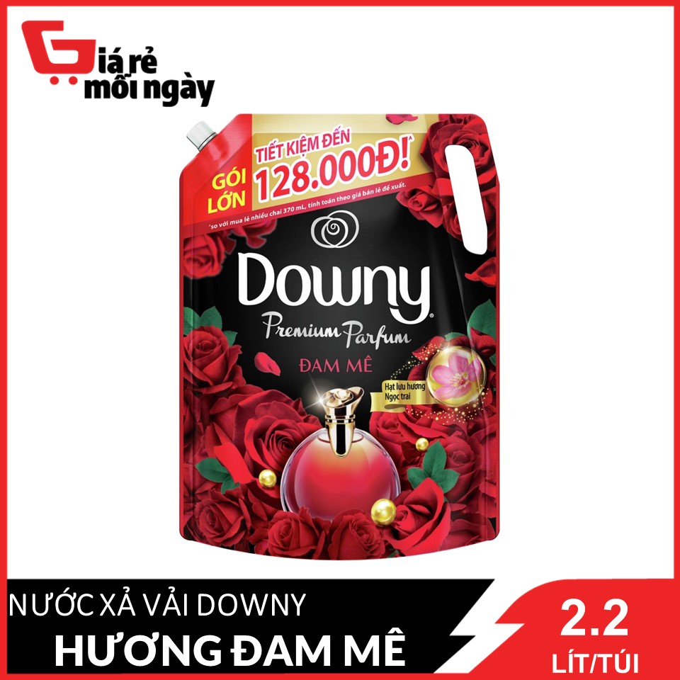 [HCM ship 2h] Nước xả vải Downy Đam mê túi 2L