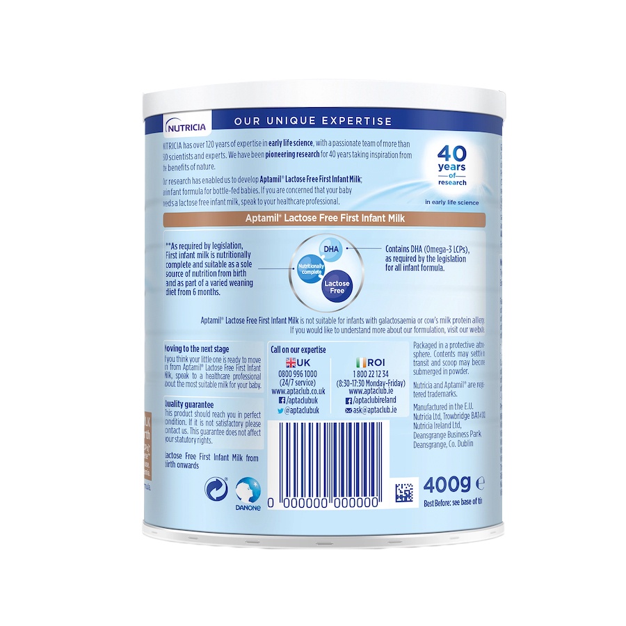 Sữa Aptamil Lactose Free 400g cho bé