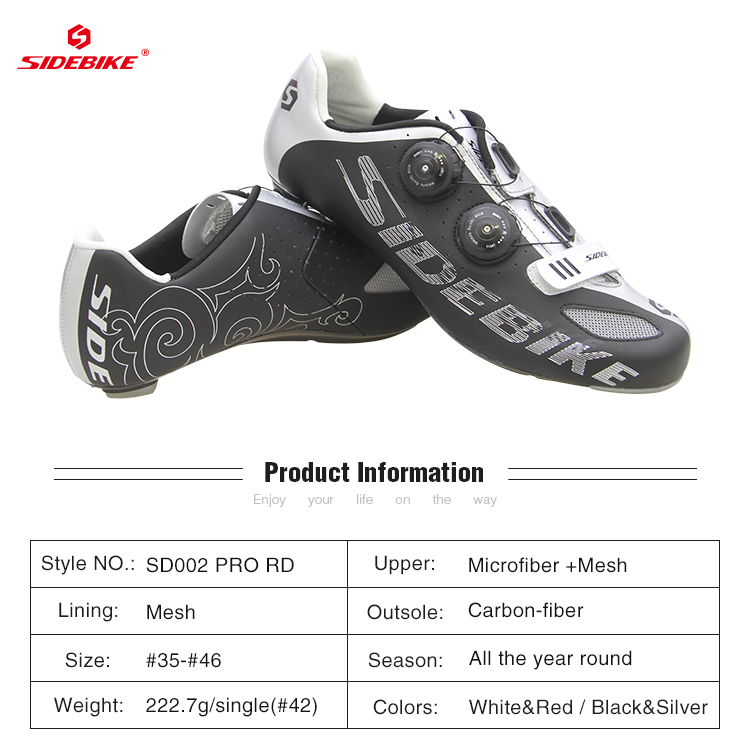 Giày Xe Đạp Sidebike SD002 Pro RD Đế Carbon
