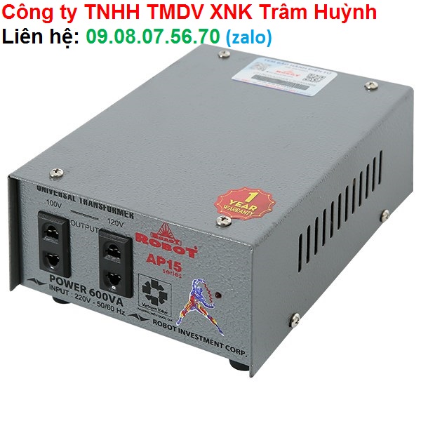 Biến thế đổi điện robot 1 pha 600va
