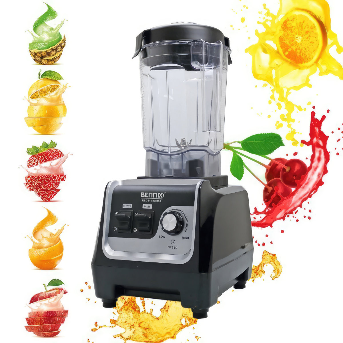 Máy xay công nghiệp Bennix BN-206BL chuyên dụng cho cửa hàng, nhà hàng, công suất 2200W